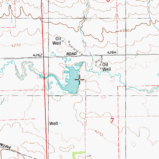 Topographic Map of Scott Reservoir, NE