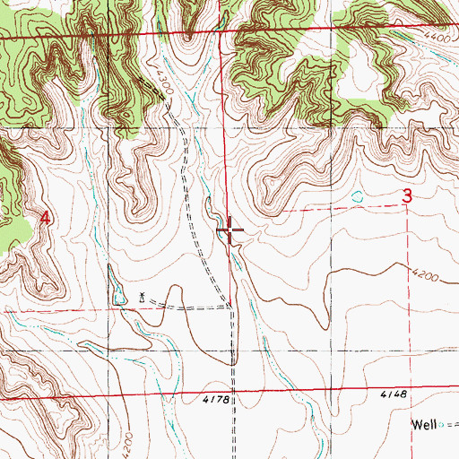 Topographic Map of Cannell Reservoir East, NE