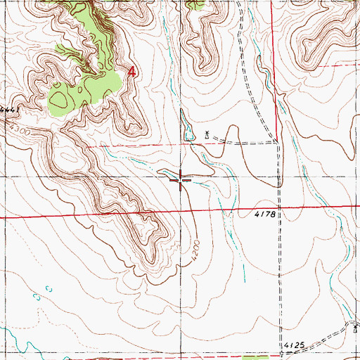 Topographic Map of Cannell Reservoir West, NE