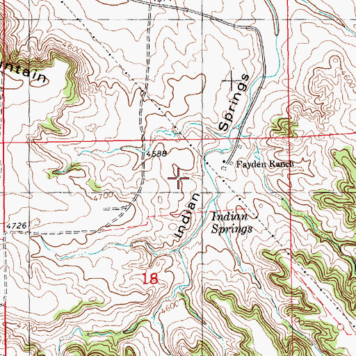 Topographic Map of Faden Dam, NE