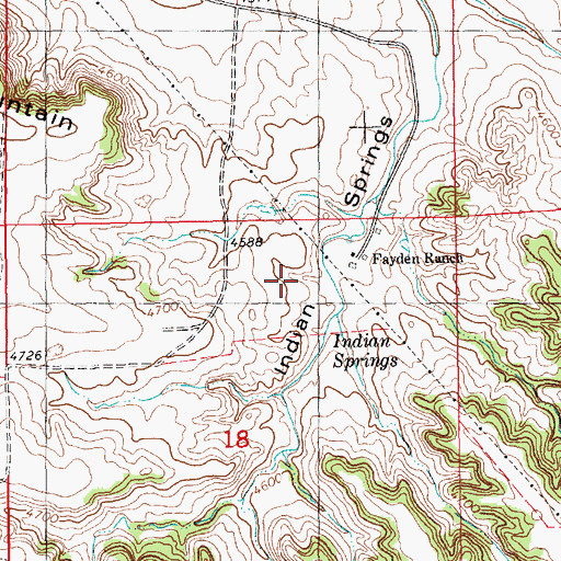 Topographic Map of Faden Reservoir, NE