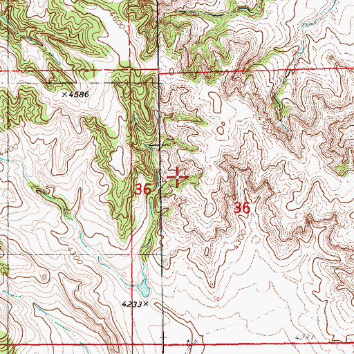 Topographic Map of Jessup Dam, NE