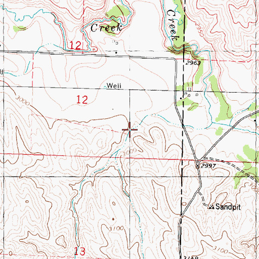 Topographic Map of Moody Reservoir, NE