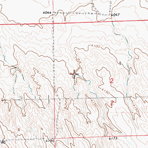 Topographic Map of Peetz Reservoir, NE