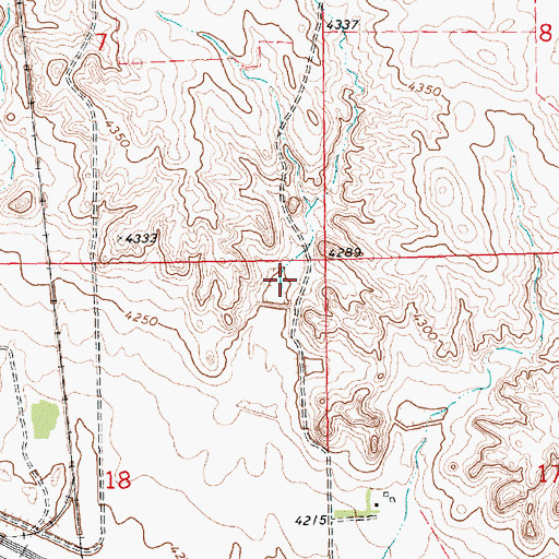 Topographic Map of Beyer Dam, NE