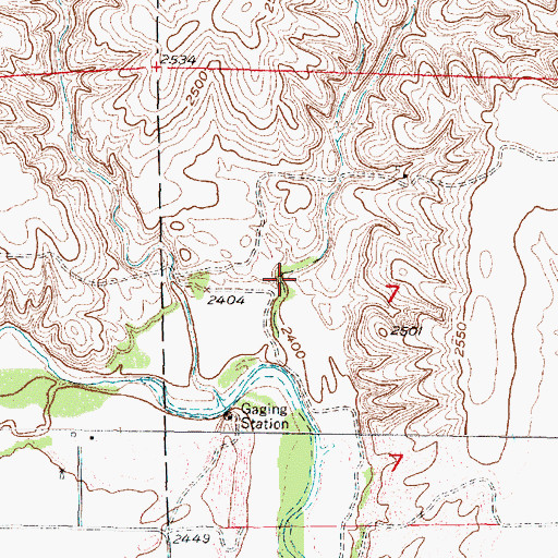 Topographic Map of Davis Dam, NE