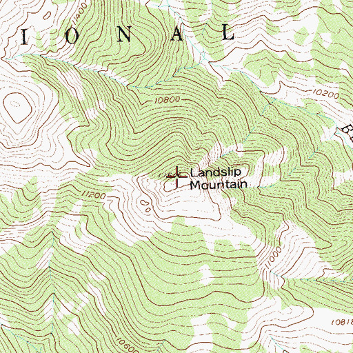 Topographic Map of Landslip Mountain, CO