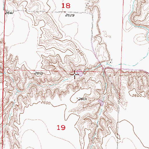 Topographic Map of Houser Reservoir Number 1, NE