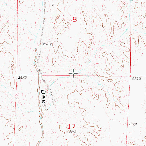 Topographic Map of Wintermute Reservoir, NE