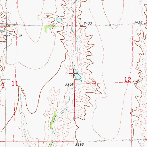 Topographic Map of Sayer Reservoir Number 2, NE