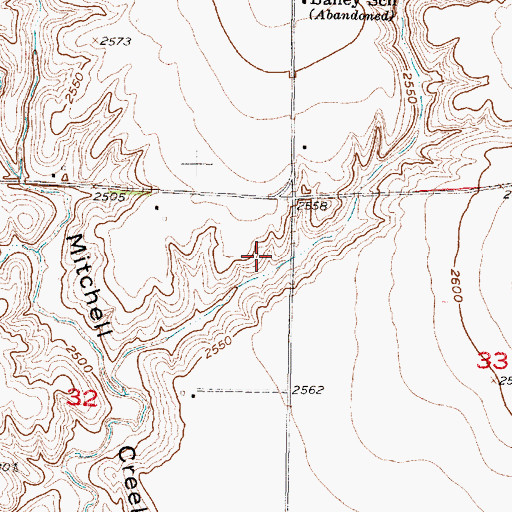 Topographic Map of Hinton Dam, NE