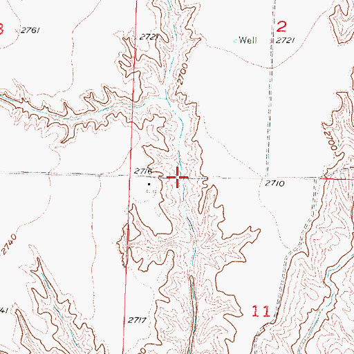 Topographic Map of Elson Detention Dam 1-S, NE