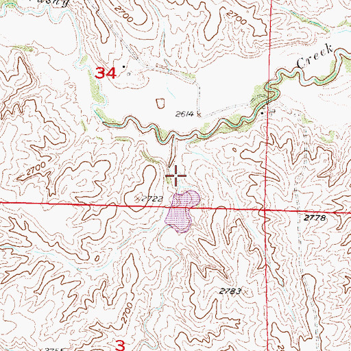 Topographic Map of Upper Medicine Creek Dam 370, NE