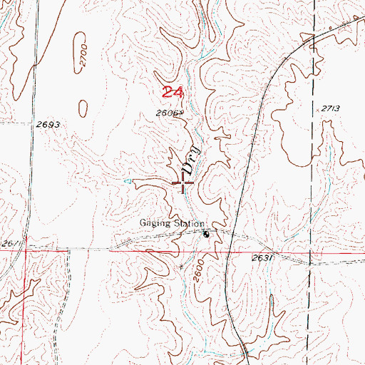Topographic Map of Medicine Creek Reservoir 200, NE