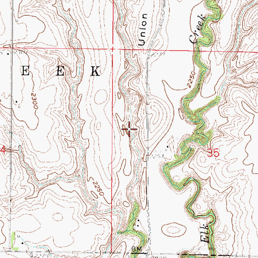 Topographic Map of Dickmeyer Dam, NE