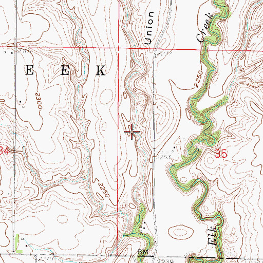 Topographic Map of Dickmeyer Reservoir, NE