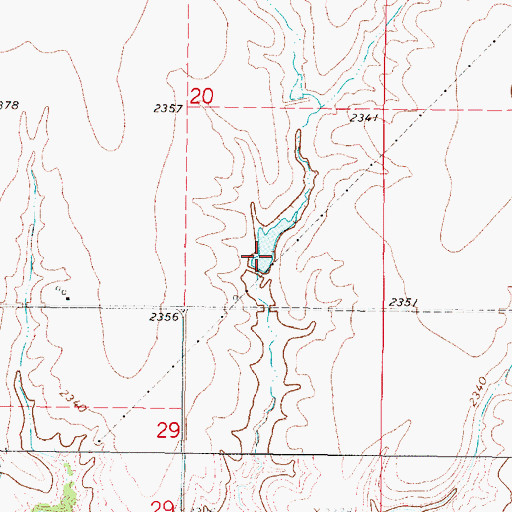 Topographic Map of Gross Reservoir Number 1, NE