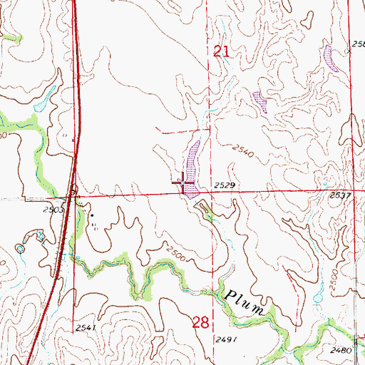 Topographic Map of Knoeizer Reservoir, NE