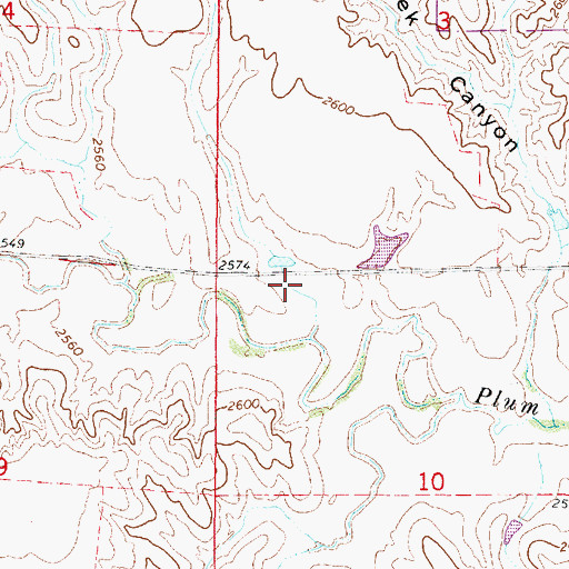 Topographic Map of Schilling Dam Number 1, NE
