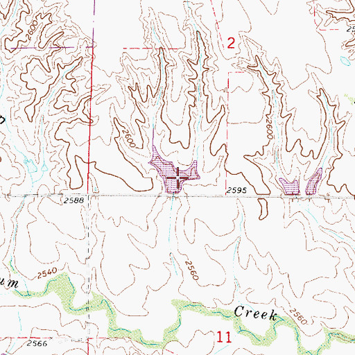 Topographic Map of Schilling Dam Number 2, NE