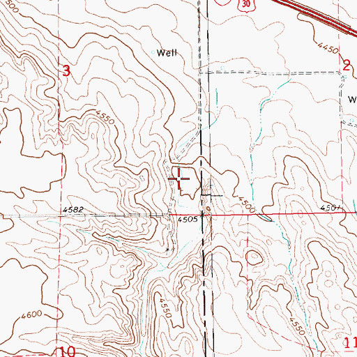 Topographic Map of Gadway Reservoir, NE