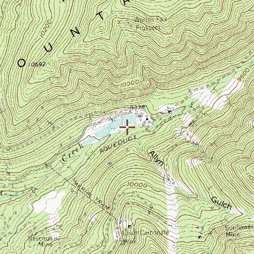 Topographic Map of Allyn Gulch, CO