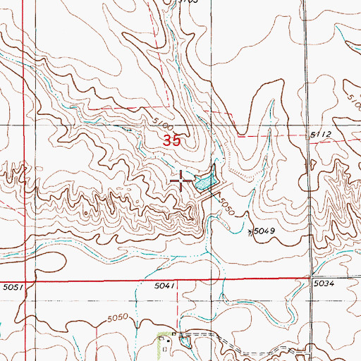 Topographic Map of Nelson Reservoir, NE
