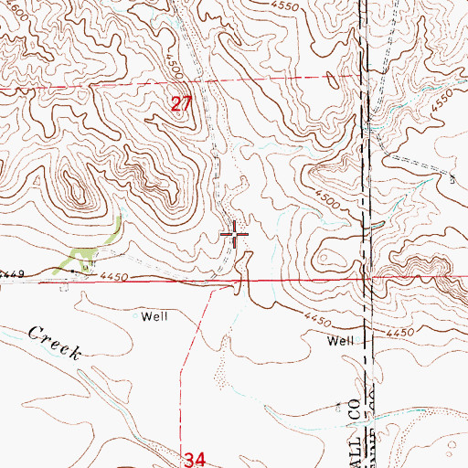 Topographic Map of Johnson Reservoir, NE