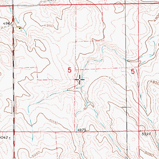 Topographic Map of James Dam Number 2, NE