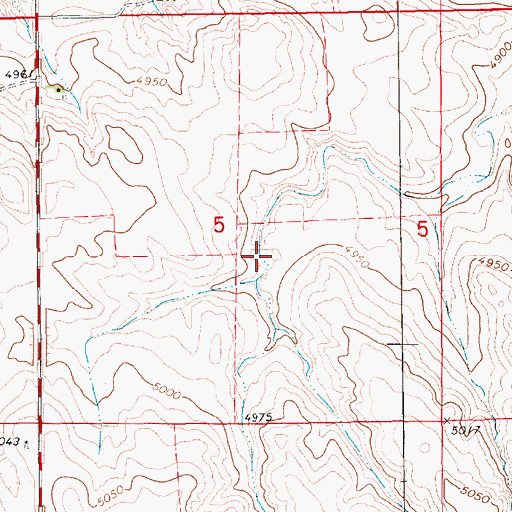 Topographic Map of James Reservoir Number 2, NE