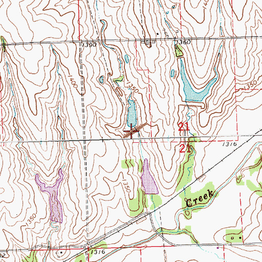 Topographic Map of Plum Creek Dam 4-B, NE