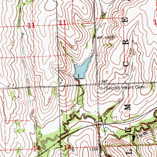 Topographic Map of Plum Creek Dam 5-A, NE