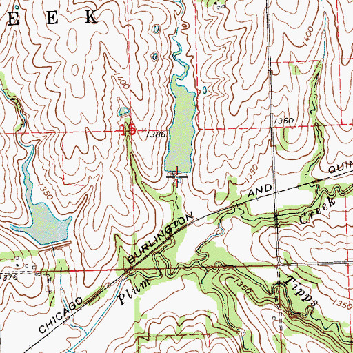 Topographic Map of Plum Creek Dam 4-E, NE