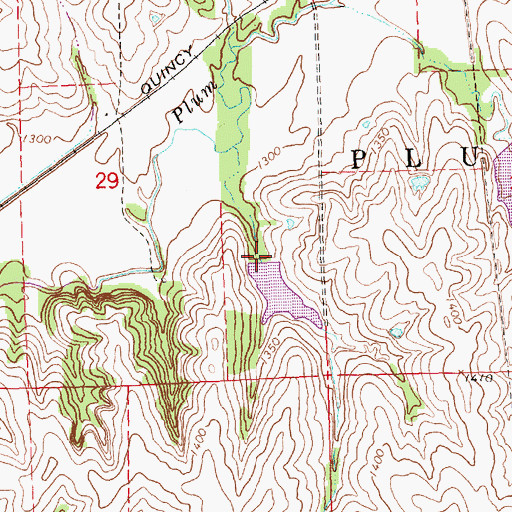 Topographic Map of Plum Creek Dam 4-J, NE