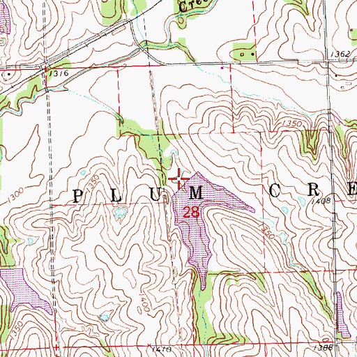 Topographic Map of Plum Creek Dam 4-A, NE