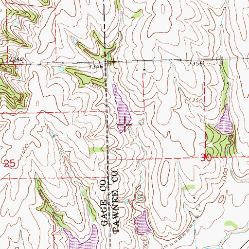 Topographic Map of Plum Creek Dam 3-1, NE