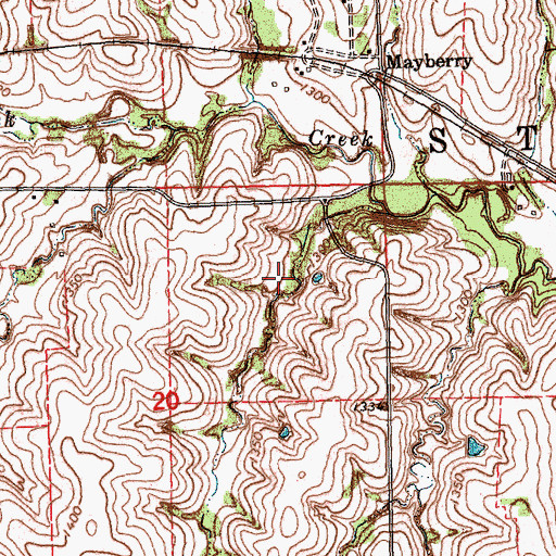Topographic Map of Rock Creek Reservoir 24-A, NE