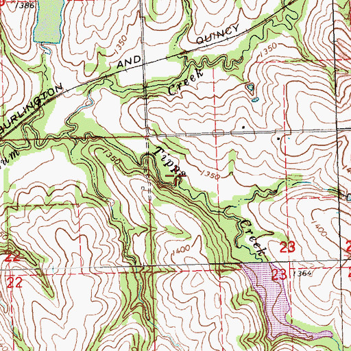 Topographic Map of Plum Creek Dam 4-F, NE