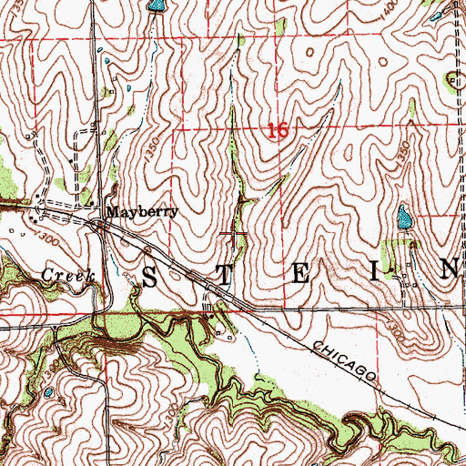 Topographic Map of Rock Creek Dam 2-1, NE