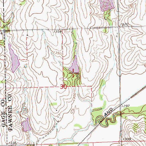 Topographic Map of Plum Creek Dam 3-2, NE