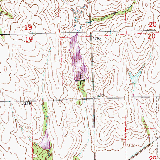 Topographic Map of Plum Creek Dam 3-D, NE