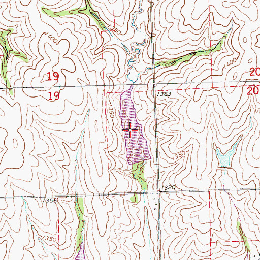 Topographic Map of Plum Creek Reservoir 3-D, NE