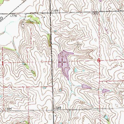 Topographic Map of Plum Creek Reservoir 3-A, NE