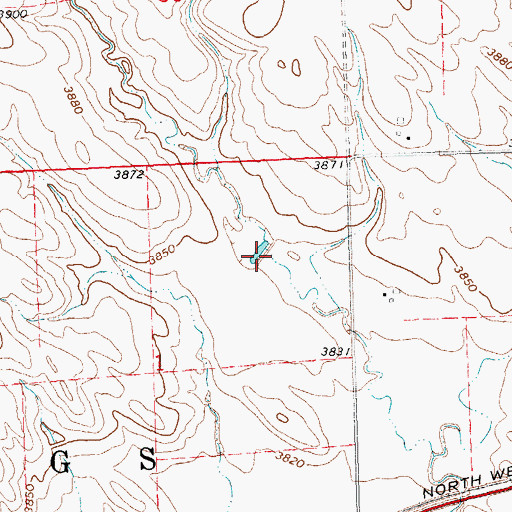 Topographic Map of Linden Dam, NE