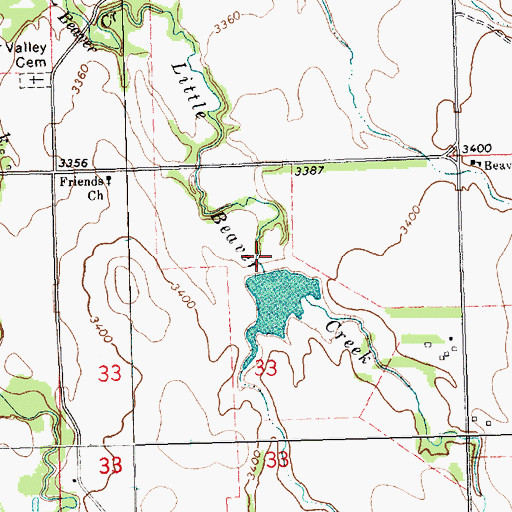 Topographic Map of Lundy Dam, NE
