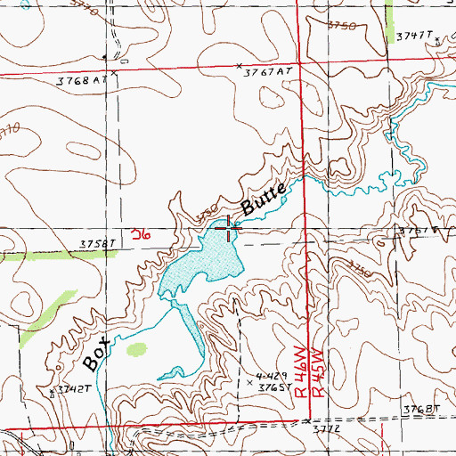 Topographic Map of Heaton Dam, NE
