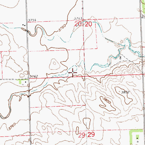 Topographic Map of Dorshorst Dam, NE