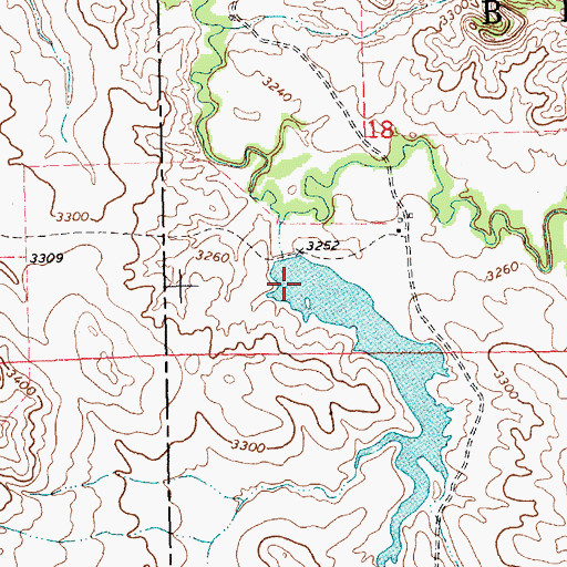Topographic Map of Isham Dam, NE