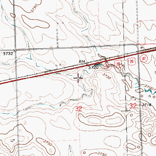 Topographic Map of Musfelt Reservoir, NE