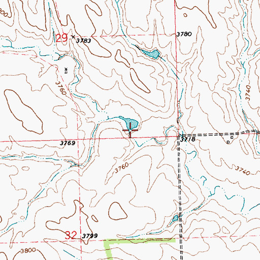 Topographic Map of Holzberger Dam, NE
